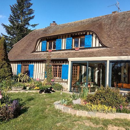Chez Catherine - Chaumiere Normande Theuville-aux-Maillots ภายนอก รูปภาพ